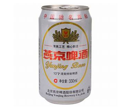 330ml罐裝燕京純生啤酒